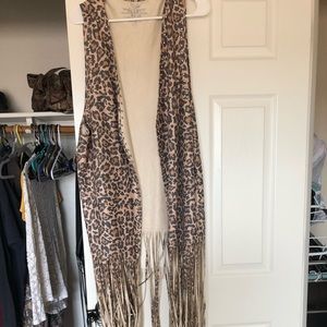 Leopard print duster
